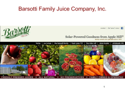 Barsotti Family Juice Company, Inc.