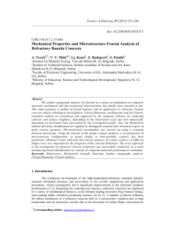 Mechanical Properties and Microstructure Fractal