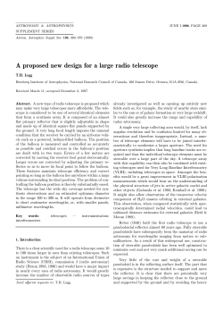 A proposed new design for a large radio telescope