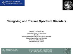 Caregiving and Trauma Spectrum Disorders