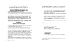 statement of facts and beliefs