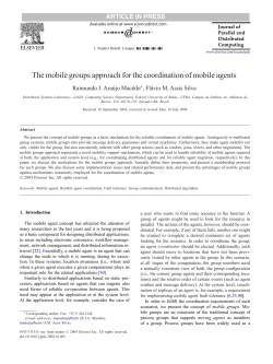 The mobile groups approach for the coordination of