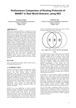 Performance Comparison of Routing Protocols of MANET in Real