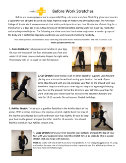 Before Work Stretches - Health and Wellness | Vanderbilt University