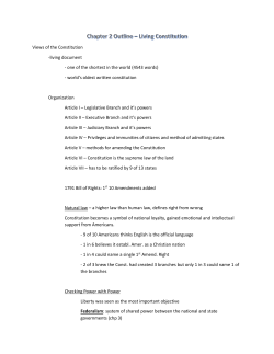 Views of the Constitution -living document