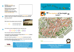 Discover the village of Saint Emilion » The mystery of the knight Level I