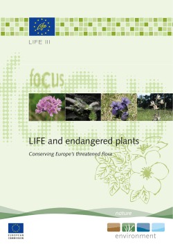 LIFE and endangered plants - European Commission