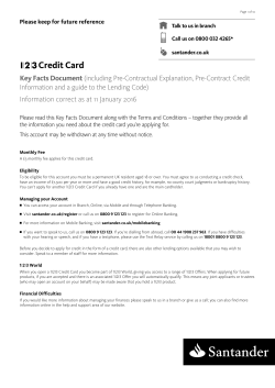 Credit Card - Santander UK