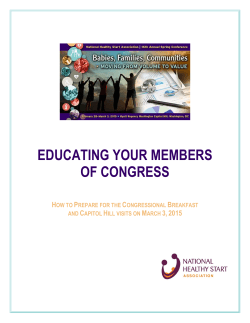 Educating Your Members of Congress