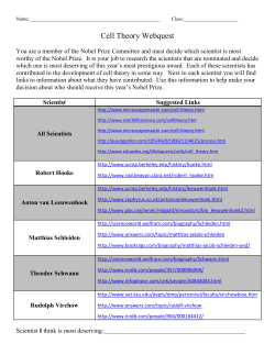 Cell Theory Webquest