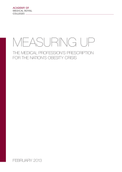 measuring up - Academy of Medical Royal Colleges