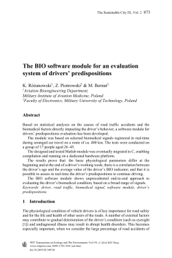 The BIO software module for an evaluation system of