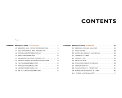Designed Maps Table of Contents