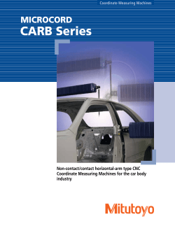 Mitutoyo Car Body Measuring System