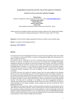 Geographical proximity and the quality of academic research: an