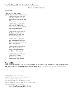 Poems and other creations - Clan MacLeod Society of Australia