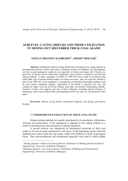 sublevel caving shields and their utilization in mining out disturbed