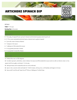 Artichoke Spinach Dip - Food Should Taste Good
