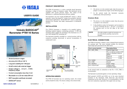 PTB110 User Guide in English