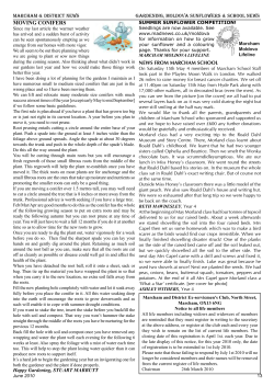 MOvINg cONIFERS - Marcham and District News