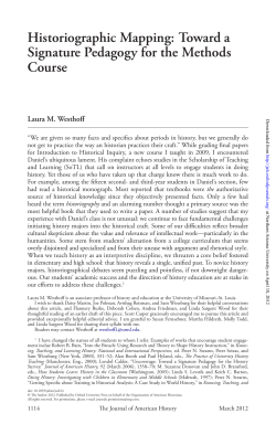 Historiographic Mapping - Northern Arizona University