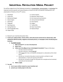 Industrial Revolution Media Project