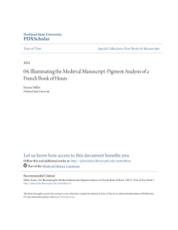 04, Illuminating the Medieval Manuscript: Pigment