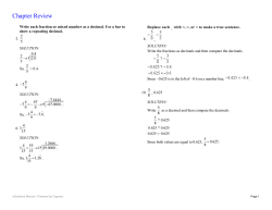 Chapter Review Answer Key on P. 132