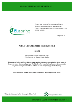 Arab Citizenship Review No.1