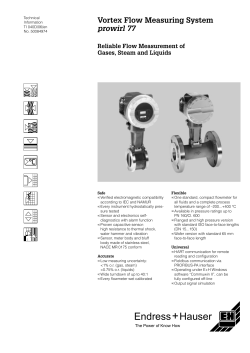 Endress+Hauser Prowirl 77