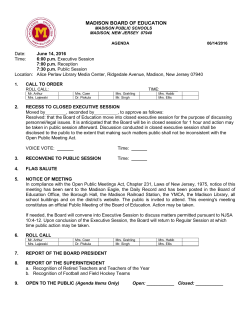 Madison Public Schools - Harding Township School