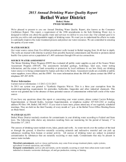 Bethel Water District - Maine Rural Water Association