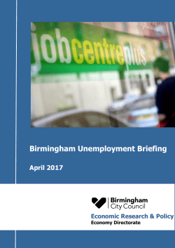 Birmingham Unemployment Briefing