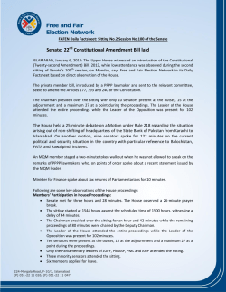 Senate: 22 Constitutional Amendment Bill laid
