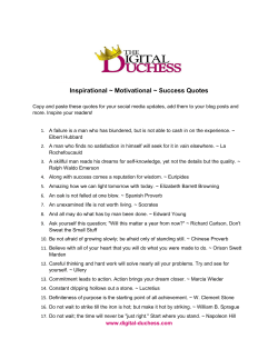 Inspirational ~ Motivational ~ Success Quotes