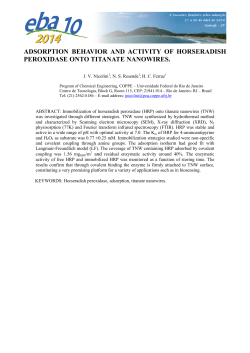 adsorption behavior and activity of horseradish peroxidase