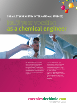 Chem.I.St brochure in English