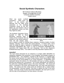 Social Synthetic Characters