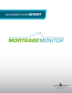 Mortgage Monitor - Black Knight Financial Services