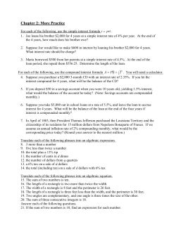 Chapter 2: More Practice