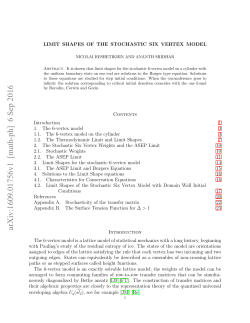 Limit Shapes of the Stochastic Six Vertex Model