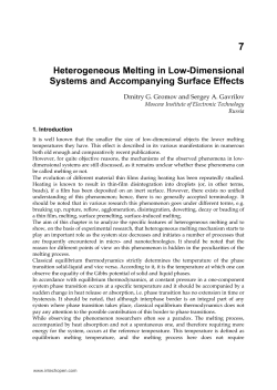 Heterogeneous Melting in Low-Dimensional Systems