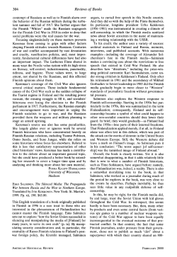 Esko Salminen. The Silenced Media: The Propaganda War between