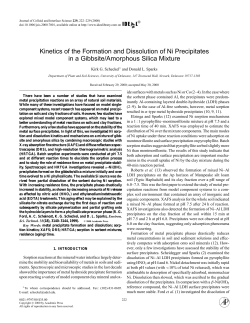 Kinetics of the Formation and Dissolution of Ni Precipitates in a
