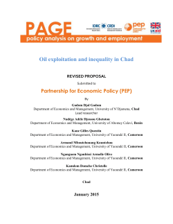 Oil exploitation and inequality in Chad