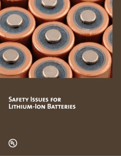 Safety Issues for Lithium-Ion Batteries