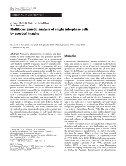 Multilocus genetic analysis of single interphase cells by spectral
