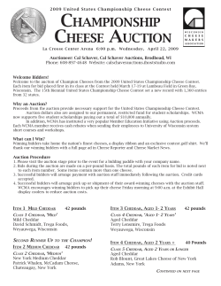 championship cheese auction - United States Championship
