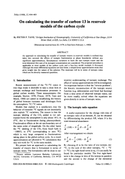On calculating the transfer of carbon