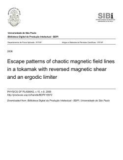 Escape patterns of chaotic magnetic field lines in a